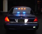 unmarked police car rear