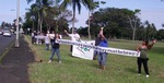 Image of sign wavers