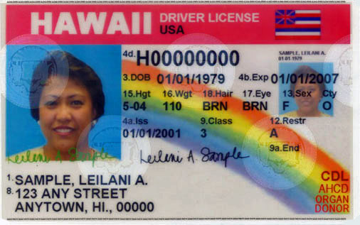 Image of new driver license