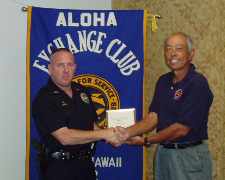 Photo of John Weber receiving award