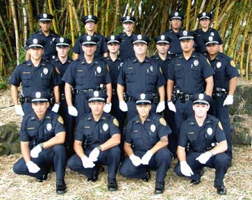 Recruits in uniform.